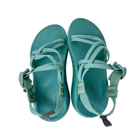 Chaco ZX1 EcoTread Sandal Kid's 4 Green Diamond‎ Classic Fit Slip-Resistant - Picture 4 of 11